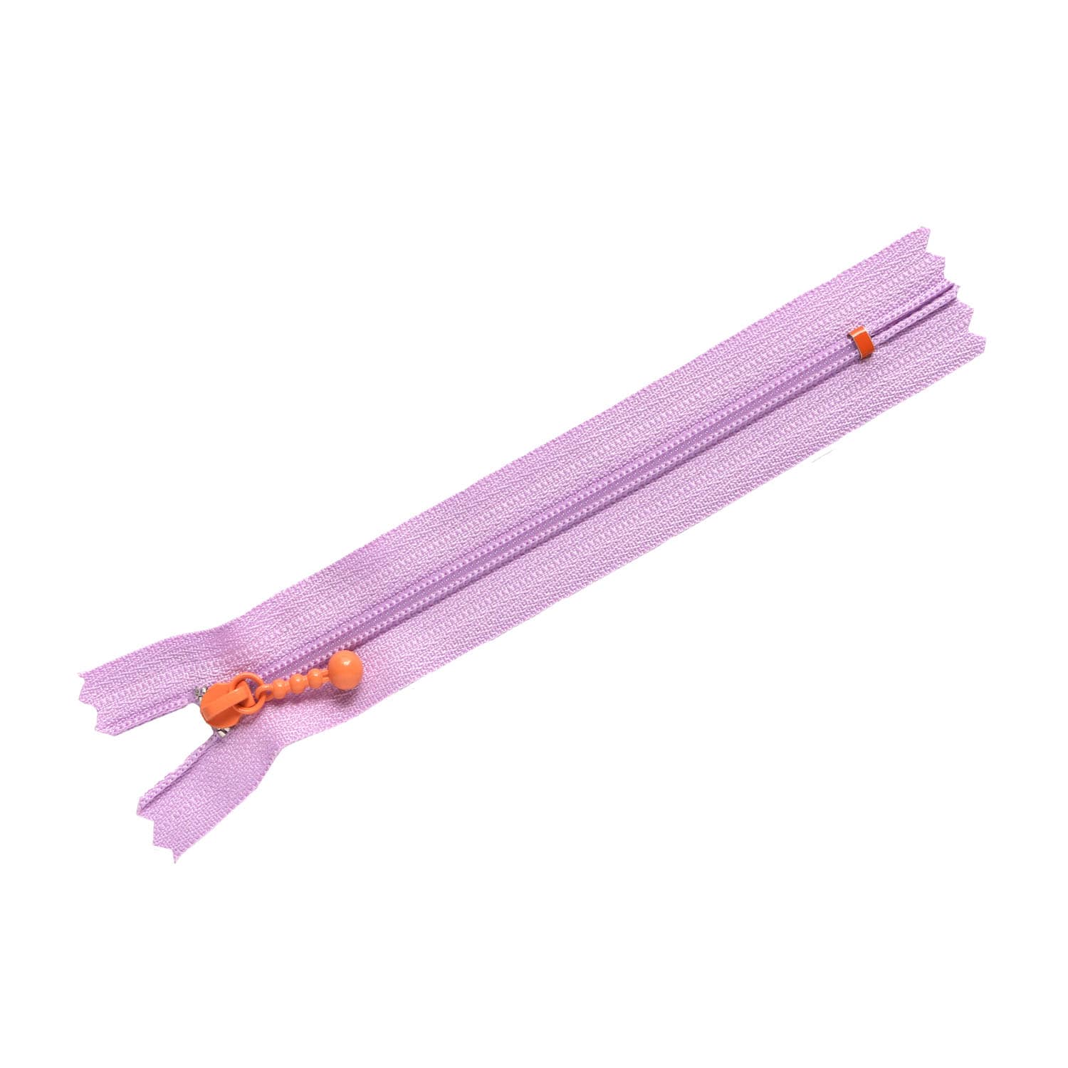 日本紐釦貿易 Y.K.K ポーチ用カラフルファスナー パープル×オレンジ 14cm 5本 3CF14-CO6 (ご注文単位1束)【直送品】