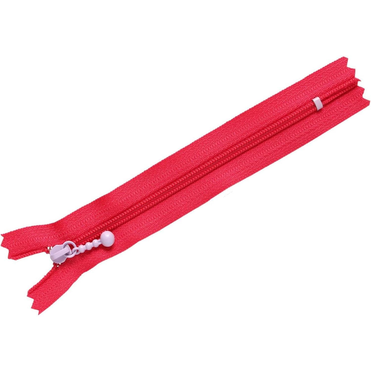 日本紐釦貿易 Y.K.K ポーチ用カラフルファスナー レッド×パープル 14cm 5本 3CF14-CO7 (ご注文単位1束)【直送品】