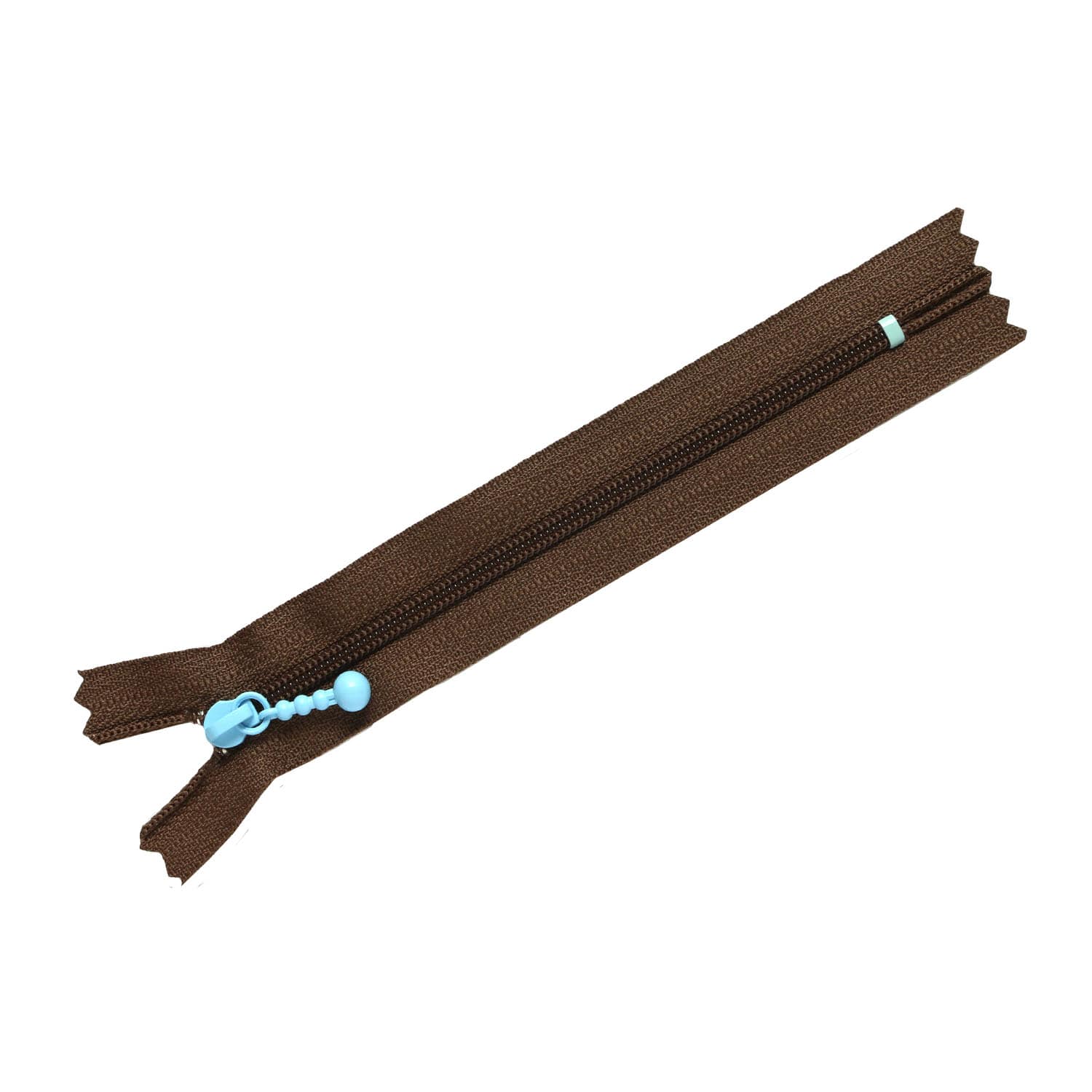 日本紐釦貿易 Y.K.K ポーチ用カラフルファスナー ブラウン×サックス 14cm 5本 3CF14-CO13 （ご注文単位1束）【直送品】