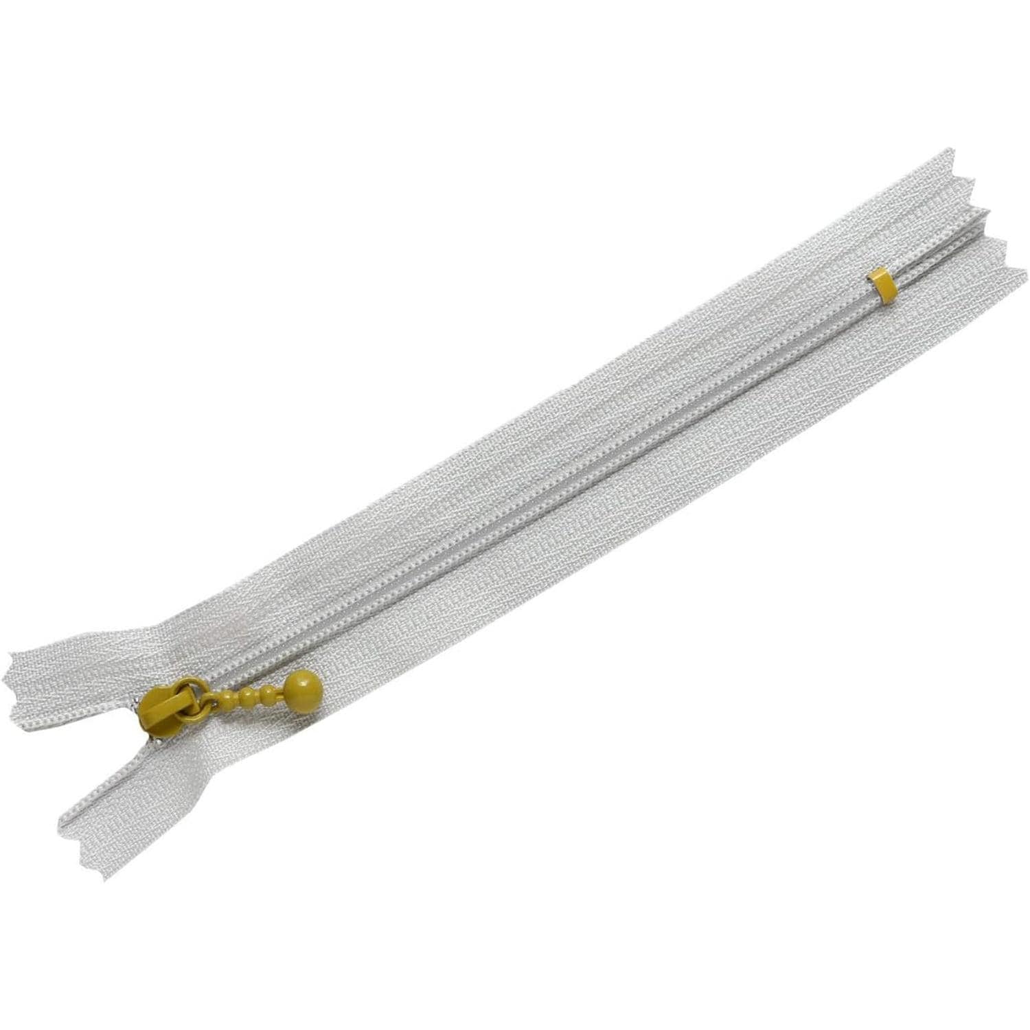 日本紐釦貿易 Y.K.K ポーチ用カラフルファスナー グレー×カーキ 14cm 5本 3CF14-CO15 （ご注文単位1束）【直送品】