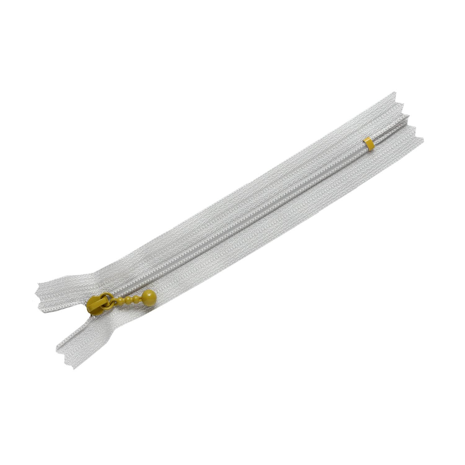 日本紐釦貿易 Y.K.K ポーチ用カラフルファスナー グレー×カーキ 14cm 5本 3CF14-CO15 (ご注文単位1束)【直送品】