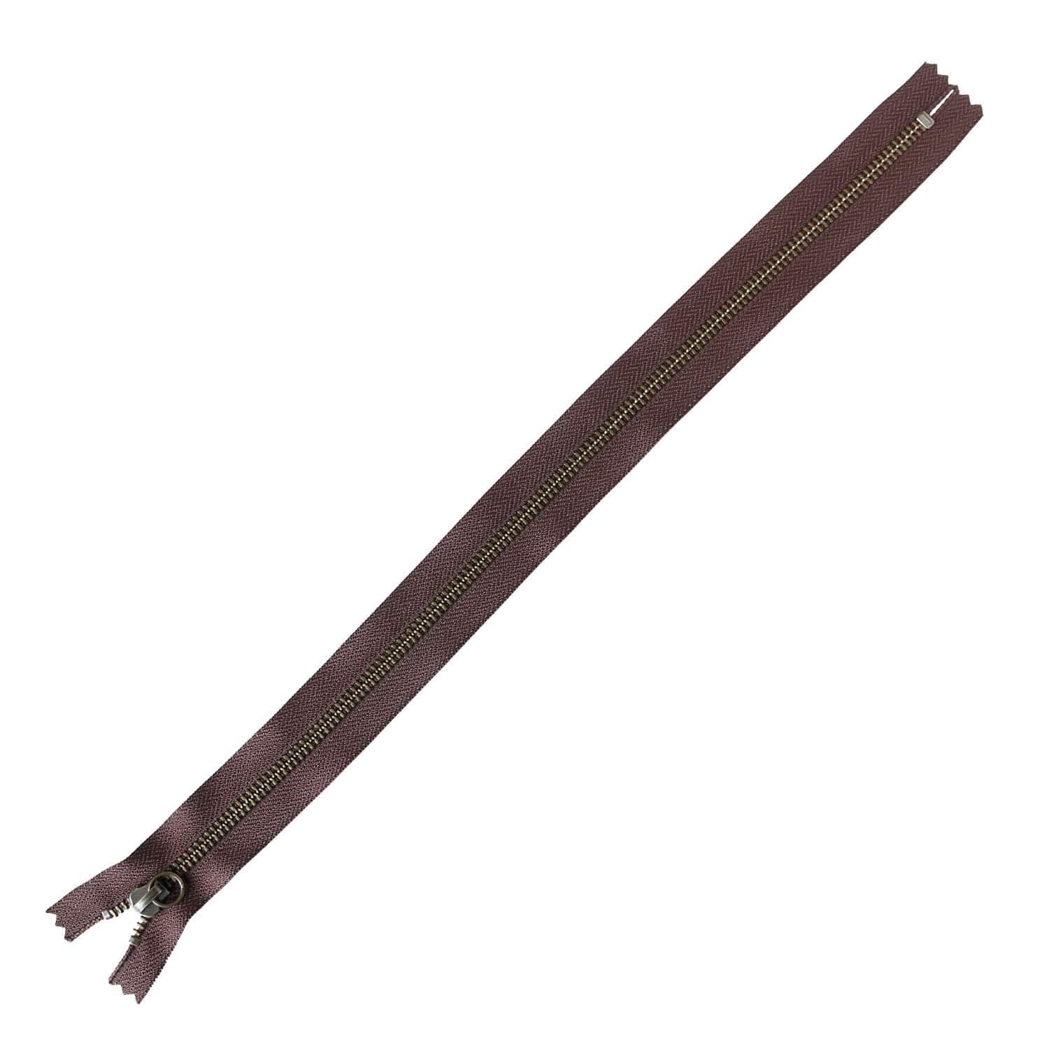 日本紐釦貿易 Y.K.K マルチリングファスナー アンティークゴールド こげ茶 40cm 同色3本入 5RAG40-570 （ご注文単位1束）【直送品】