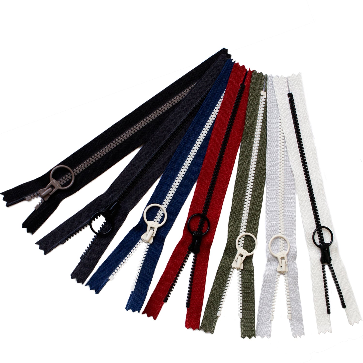 日本紐釦貿易 Y.K.K コンビファスナー 20cm 7色ミックス 3VSC20-7MIX (ご注文単位1セット)【直送品】