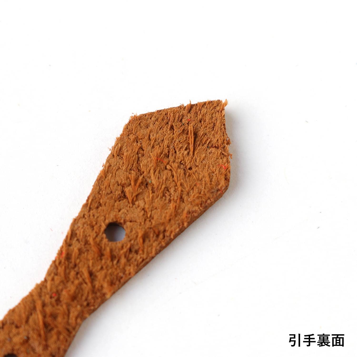 日本紐釦貿易 Y.K.K 本革 ファスナー引き手パーツ ペンタゴン型 ネジ式カシメ付き 約15mm×30mm 茶 LSP-C (ご注文単位1束)【直送品】