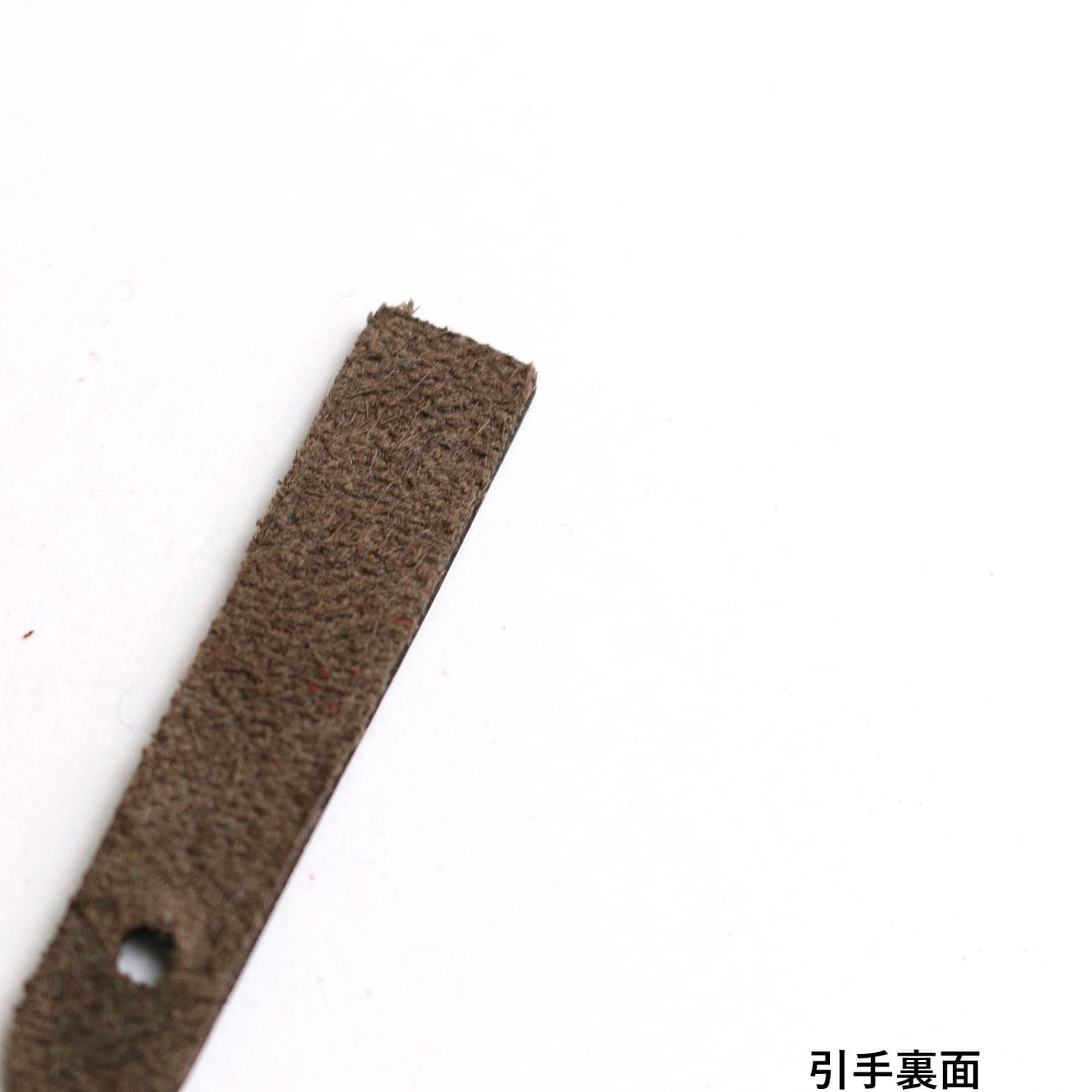 日本紐釦貿易 Y.K.K 本革 ファスナー引き手パーツ スクエア型 ネジ式カシメ付き 約10mm×48mm 焦げ茶 LSS-DC (ご注文単位1束)【直送品】