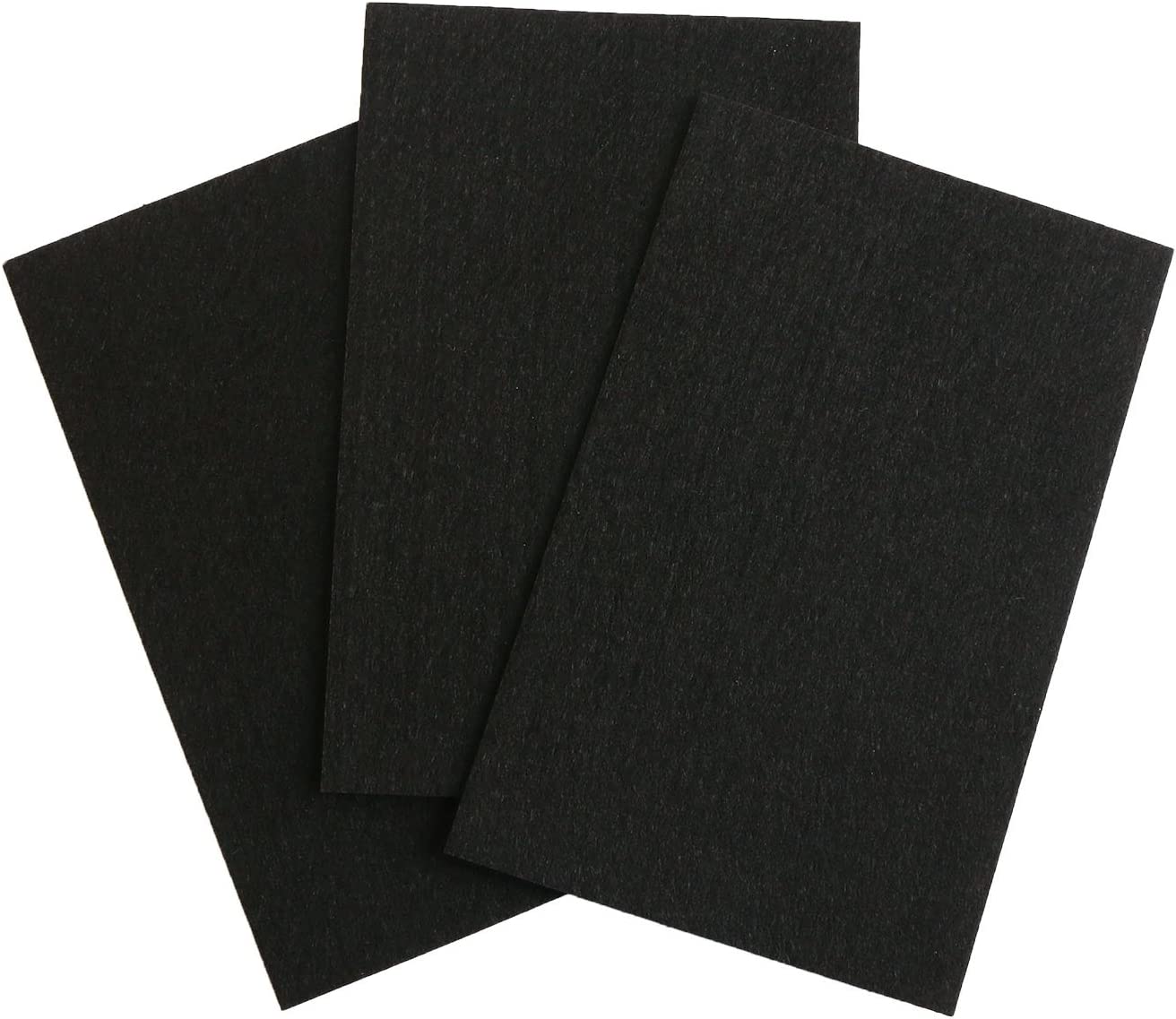 日本紐釦貿易 アクセサリー用フェルト土台 黒 2mm厚 H140×W90mm 3枚 A4-45 (ご注文単位1束)【直送品】