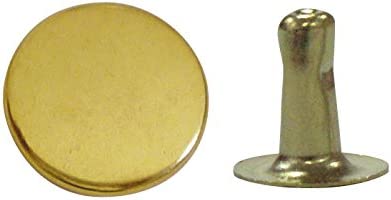 日本紐釦貿易 片面カシメ 中 ゴールド 10組 F12-205 (ご注文単位1束)【直送品】