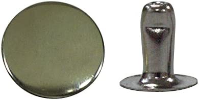 日本紐釦貿易 片面カシメ 大 ニッケル 10組 F12-210 (ご注文単位1束)【直送品】