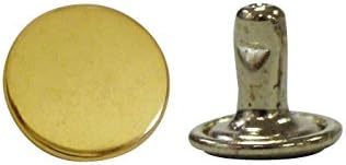 日本紐釦貿易 両面カシメ 小 ゴールド 10組 F12-251 (ご注文単位1束)【直送品】