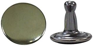 日本紐釦貿易 両面カシメ 小 ニッケル 10組 F12-252 (ご注文単位1束)【直送品】