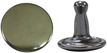 日本紐釦貿易 両面カシメ 大 ニッケル 10組 F12-260 (ご注文単位1束)【直送品】