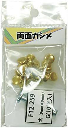 日本紐釦貿易 両面カシメ 大 ニッケル 10組 F12-260 (ご注文単位1束)【直送品】