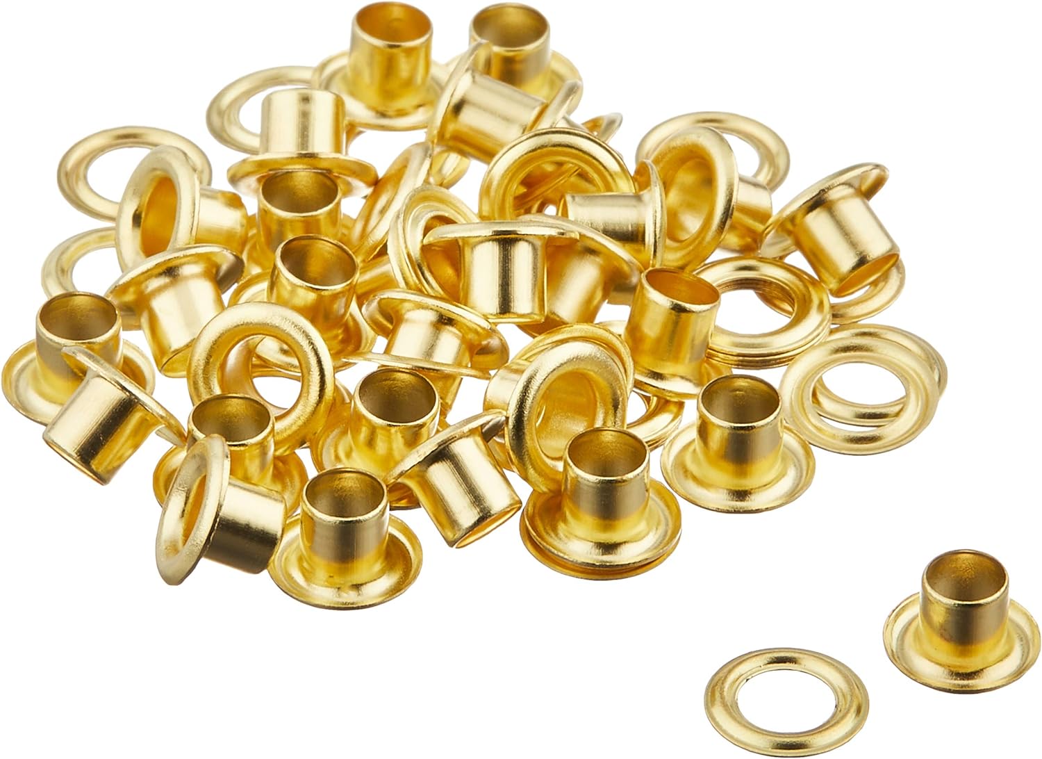 日本紐釦貿易 #200片面ハトメ 4mm ゴールド 30組 F12-101 （ご注文単位1束）【直送品】