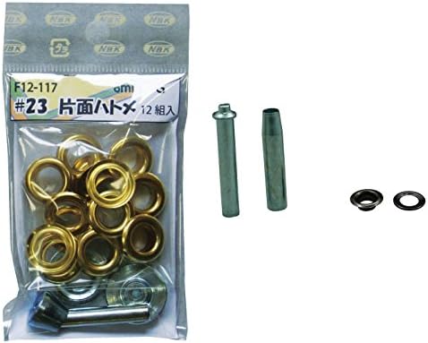日本紐釦貿易 #20片面ハトメ 7mm ニッケル 12組 F12-114 (ご注文単位1束)【直送品】