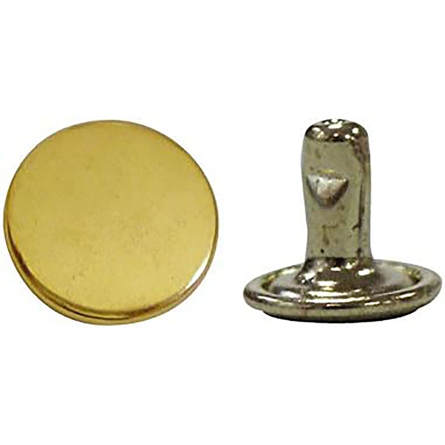 日本紐釦貿易 両面カシメ 中 7mm×8mm 50個 キリンス F3-8 (ご注文単位1束)【直送品】