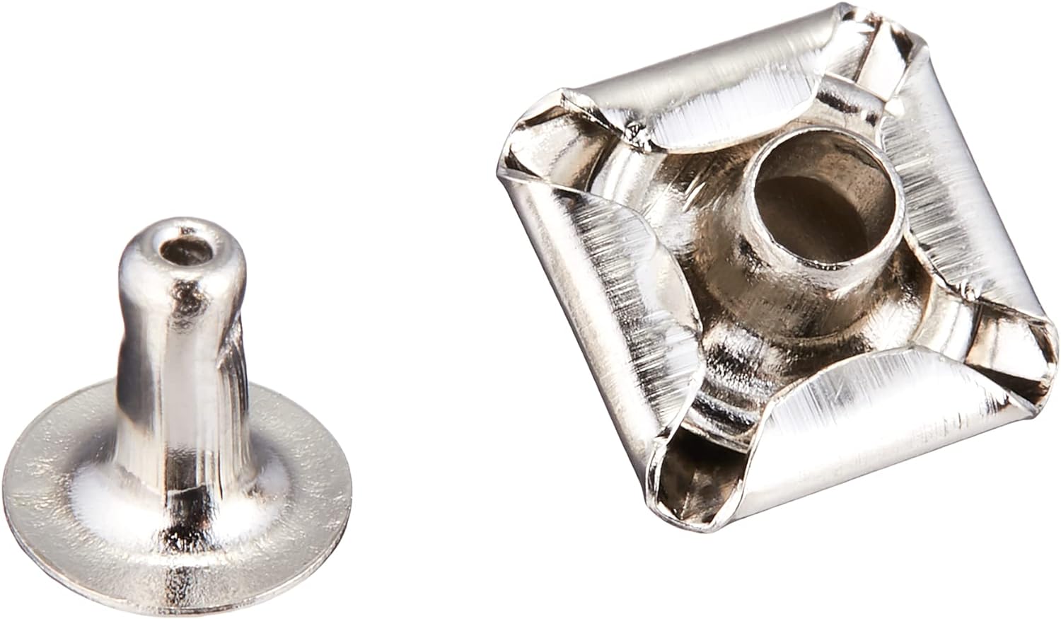 日本紐釦貿易 角鋲 スタッズ ピラミッド型 7mm ニッケル 20個入 F3-201 (ご注文単位1束)【直送品】