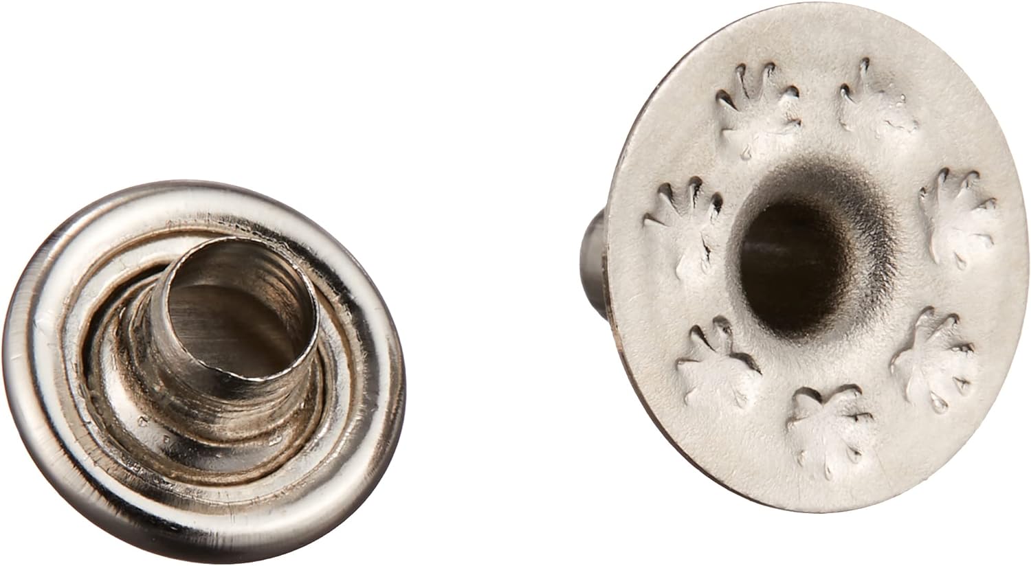 日本紐釦貿易 丸鋲 スタッズ 丸ピラミッド型 ニッケル 7mm 20個入 F3-205 (ご注文単位1束)【直送品】