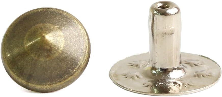 日本紐釦貿易 丸鋲 スタッズ 丸ピラミッド型 7mm アンティークゴールド 20個入 F3-206 (ご注文単位1束)【直送品】