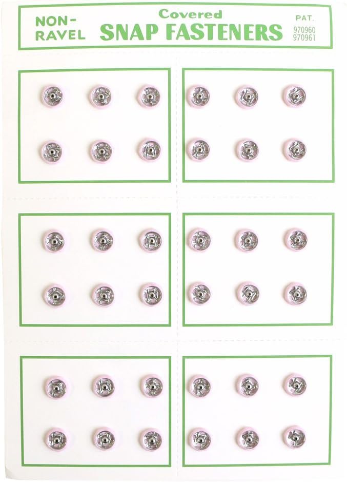 日本紐釦貿易 シルクスナップボタン 36個入 φ7mm ピンク FSLK-7-11 （ご注文単位1枚）【直送品】