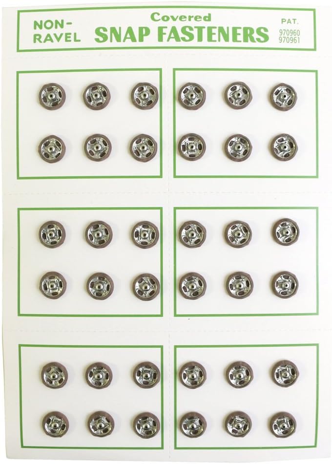 日本紐釦貿易 シルクスナップボタン 36個入 φ8mm 薄茶 FSLK-8-144 (ご注文単位1枚)【直送品】