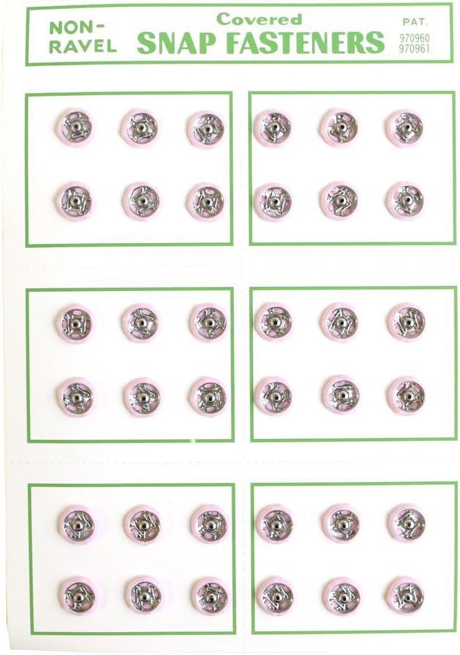 日本紐釦貿易 シルクスナップボタン 36個入 φ8mm ピンク FSLK-8-11 (ご注文単位1枚)【直送品】