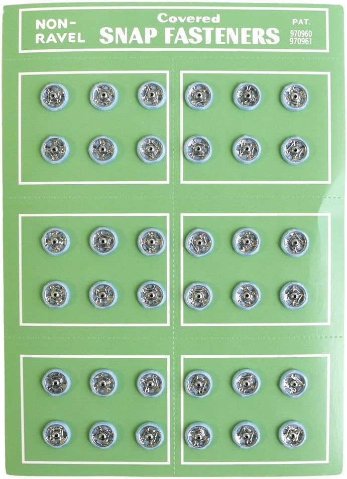 日本紐釦貿易 シルクスナップボタン 36個入 φ8mm サックス FSLK-8-51 (ご注文単位1枚)【直送品】