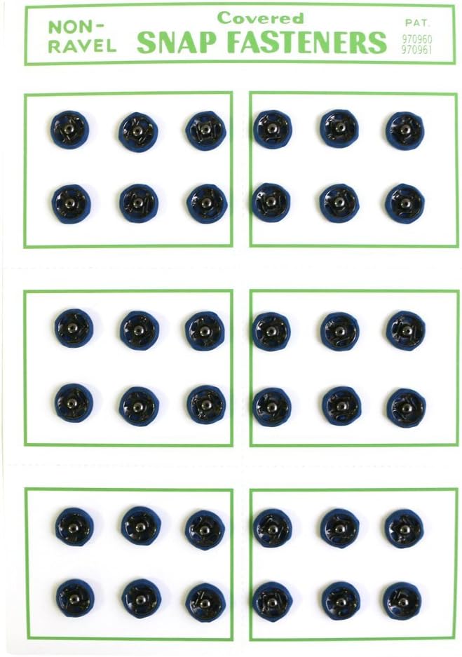 日本紐釦貿易 シルクスナップボタン 36個入 φ8mm 濃紺 FSLK-8-58 (ご注文単位1枚)【直送品】