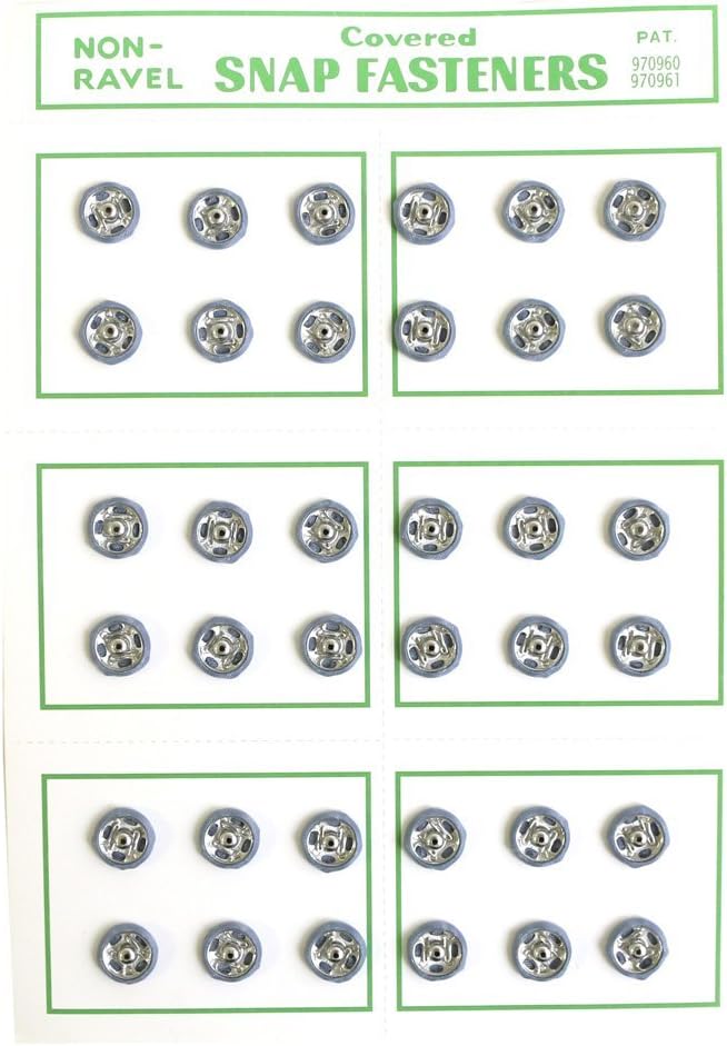 日本紐釦貿易 シルクスナップボタン 36個入 φ8mm グレー FSLK-8-2 (ご注文単位1枚)【直送品】