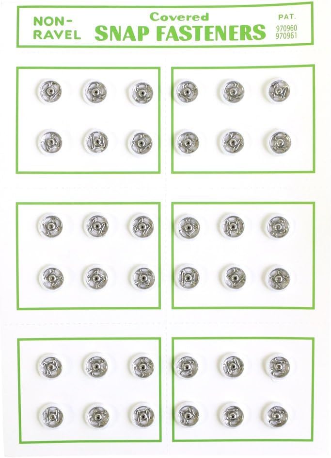 日本紐釦貿易 シルクスナップボタン 36個入 φ8mm 白 FSLK-8-1 (ご注文単位1枚)【直送品】