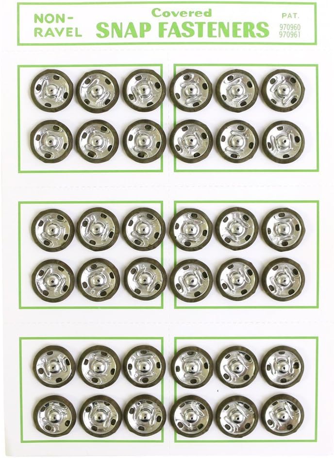 日本紐釦貿易 シルクスナップボタン 36個入 φ14mm モスグリーン FSLK-14-66 (ご注文単位1枚)【直送品】