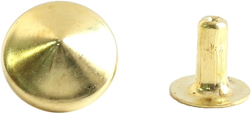 日本紐釦貿易 スタッズピラミッド ゴールド 7mm 20組入 F3-604 (ご注文単位1束)【直送品】