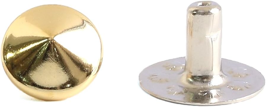 日本紐釦貿易 スタッズピラミッド ゴールド 10mm 20組入 F3-606 (ご注文単位1束)【直送品】