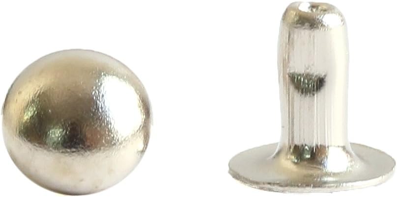 日本紐釦貿易 スタッズ小玉 シルバー 4.6mm 40組入 F3-608 (ご注文単位1束)【直送品】