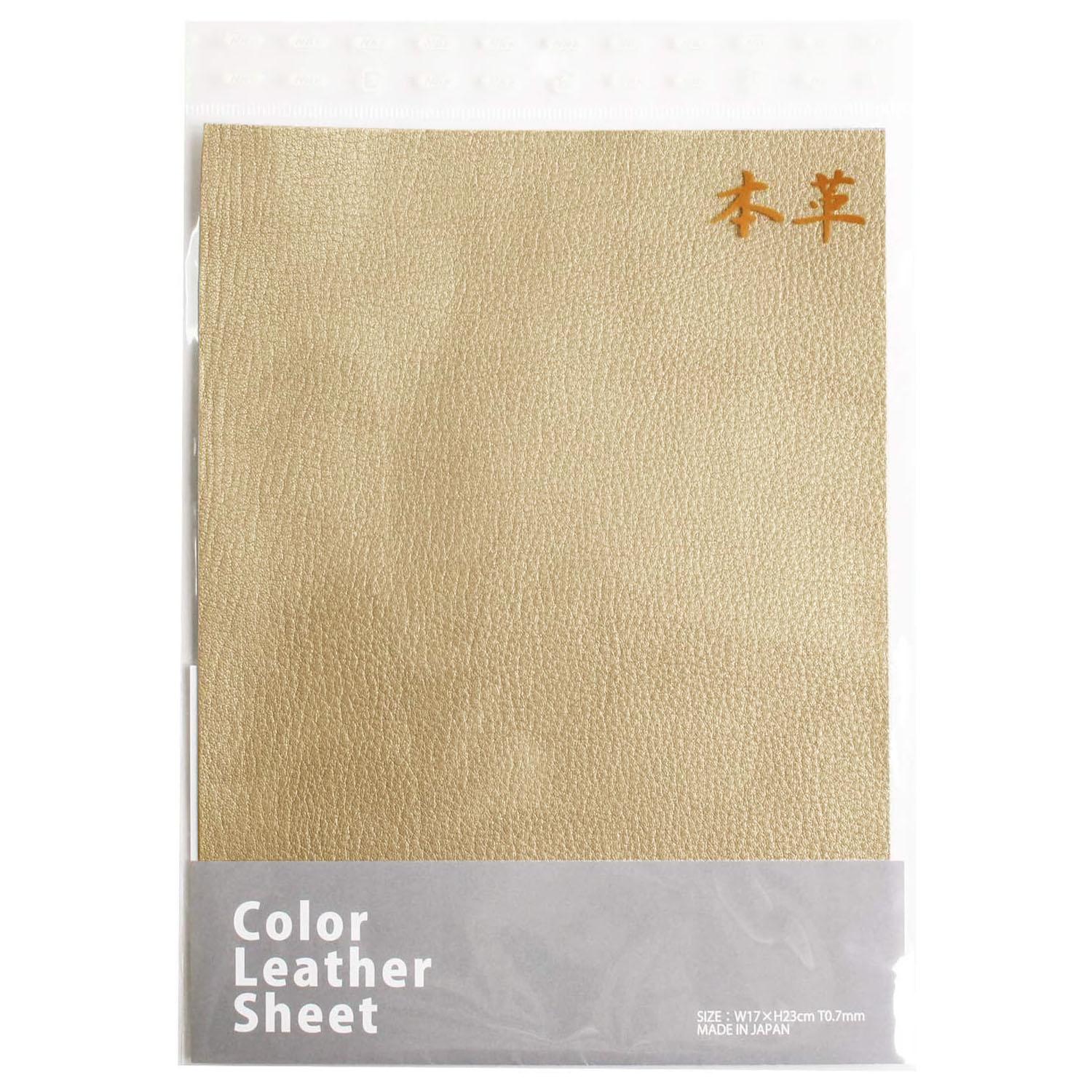 日本紐釦貿易 本皮シート 17×23cm ゴールド 1枚 MAP126-G （ご注文単位1枚）【直送品】