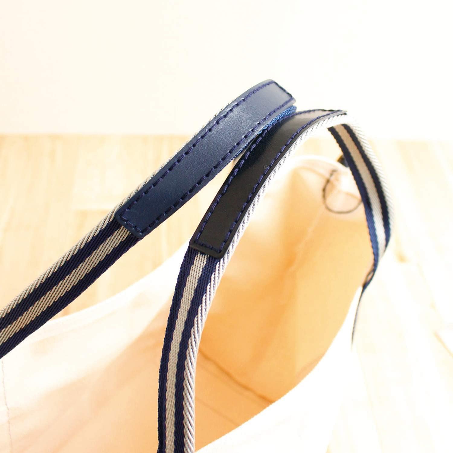 日本紐釦貿易 本革持手補強パーツ W18×H120mm ベージュ 2個 MAP129-E (ご注文単位1束)【直送品】