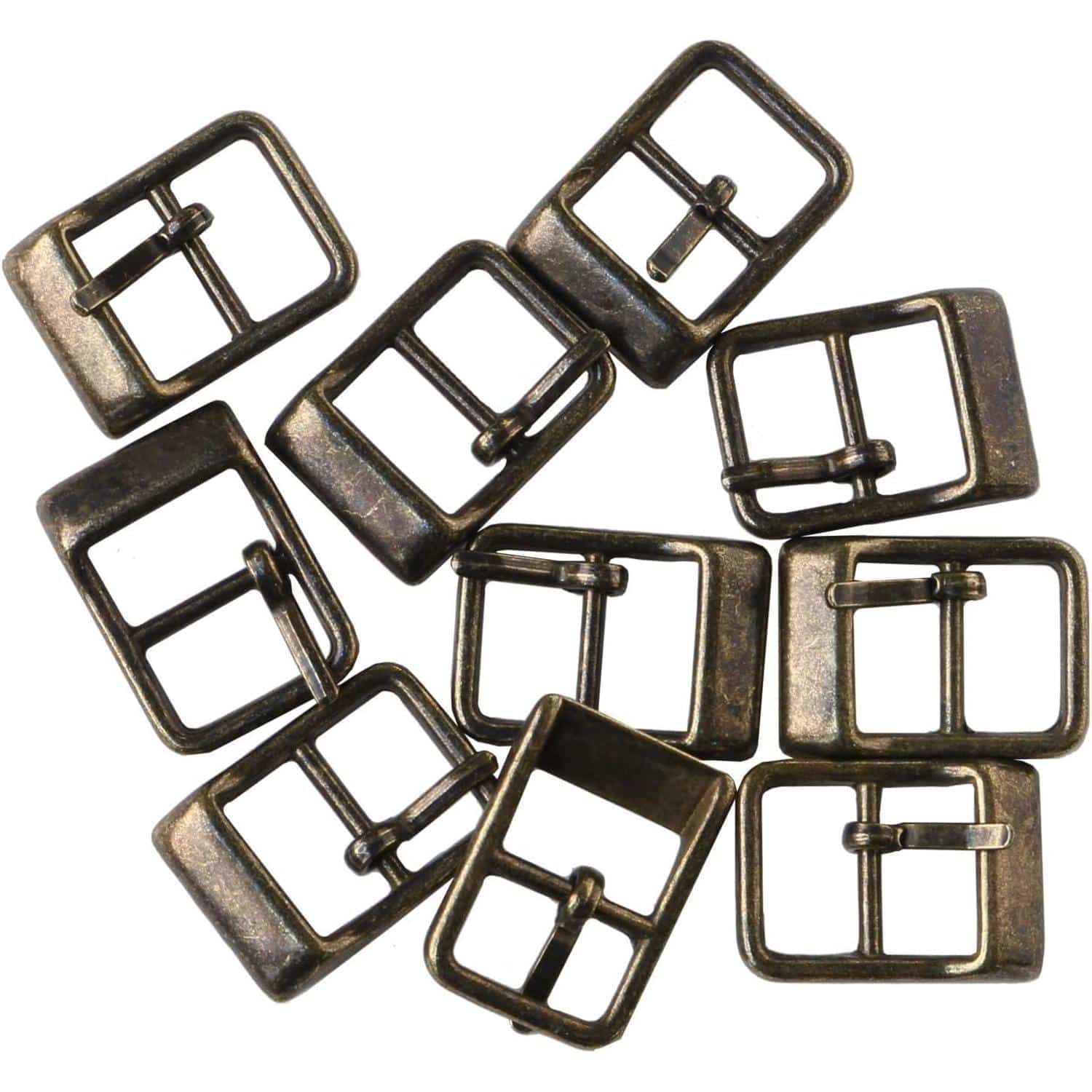 日本紐釦貿易 バックル 金属 内径10mm 10個入 アンティークゴールド LGK4-10-AG (ご注文単位1束)【直送品】