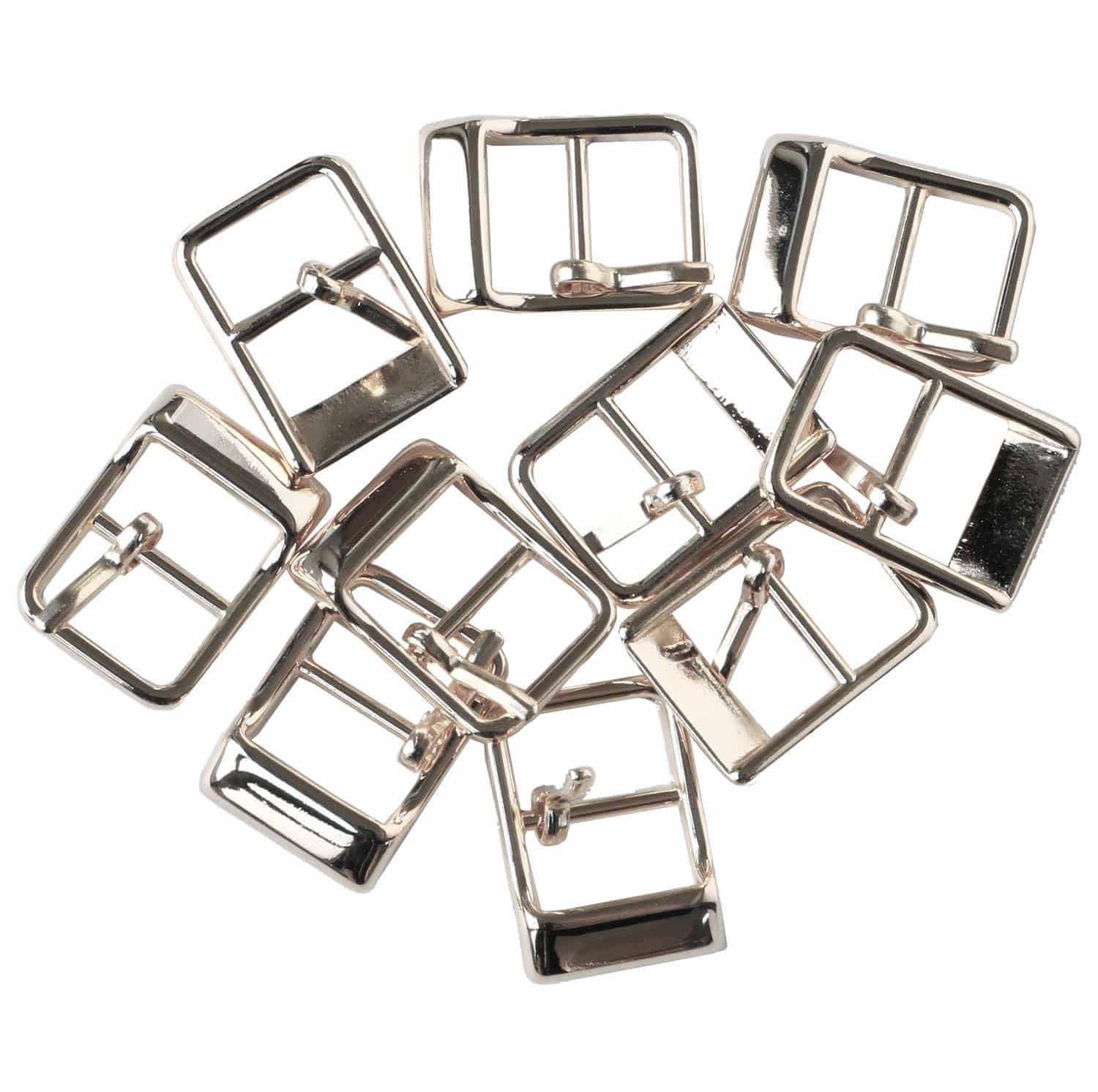 日本紐釦貿易 バックル 金属 内径10mm 10個入 シルバー LGK4-10-S (ご注文単位1束)【直送品】