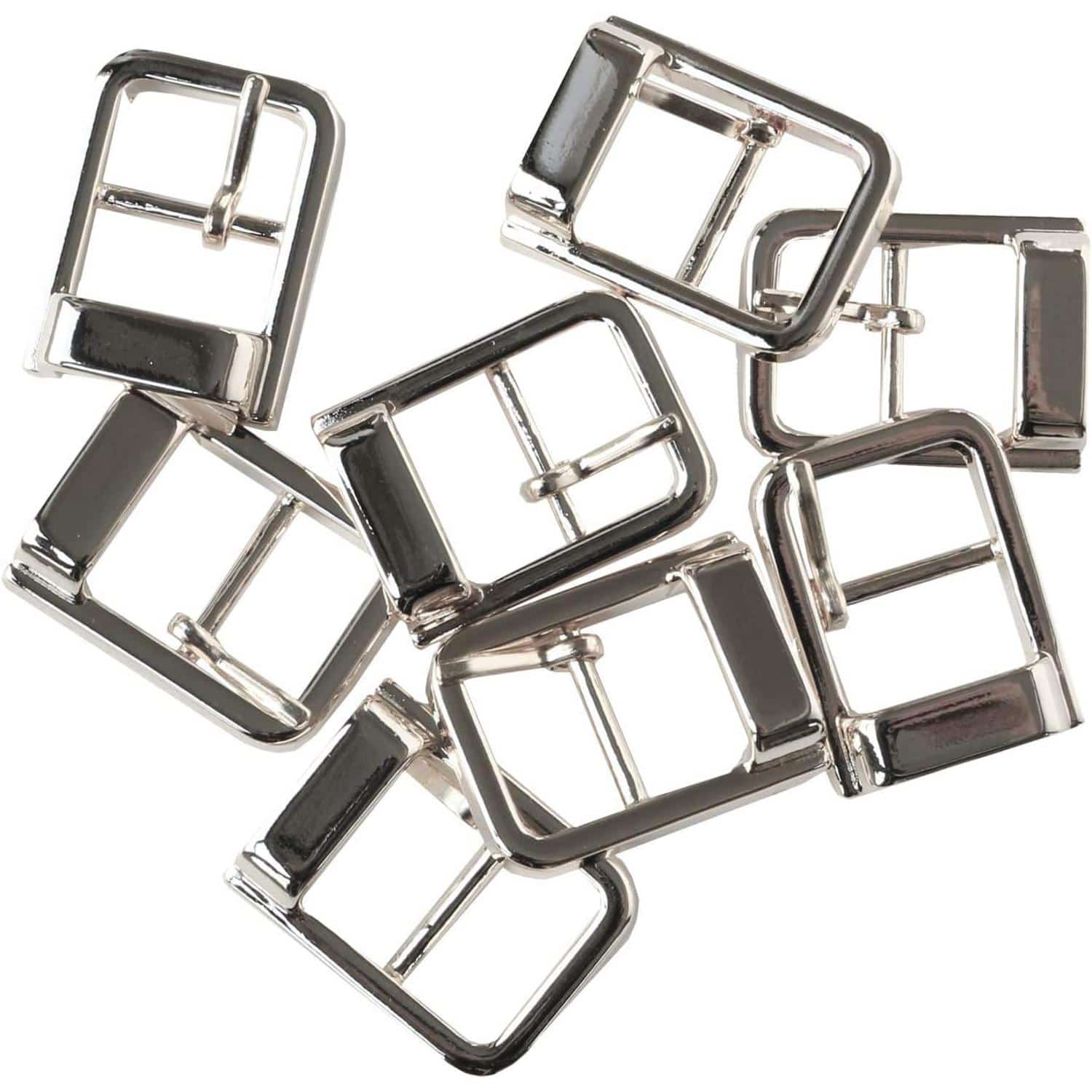 日本紐釦貿易 バックル 金属 内径15mm 8個入 シルバー LGK4-15-S （ご注文単位1束）【直送品】