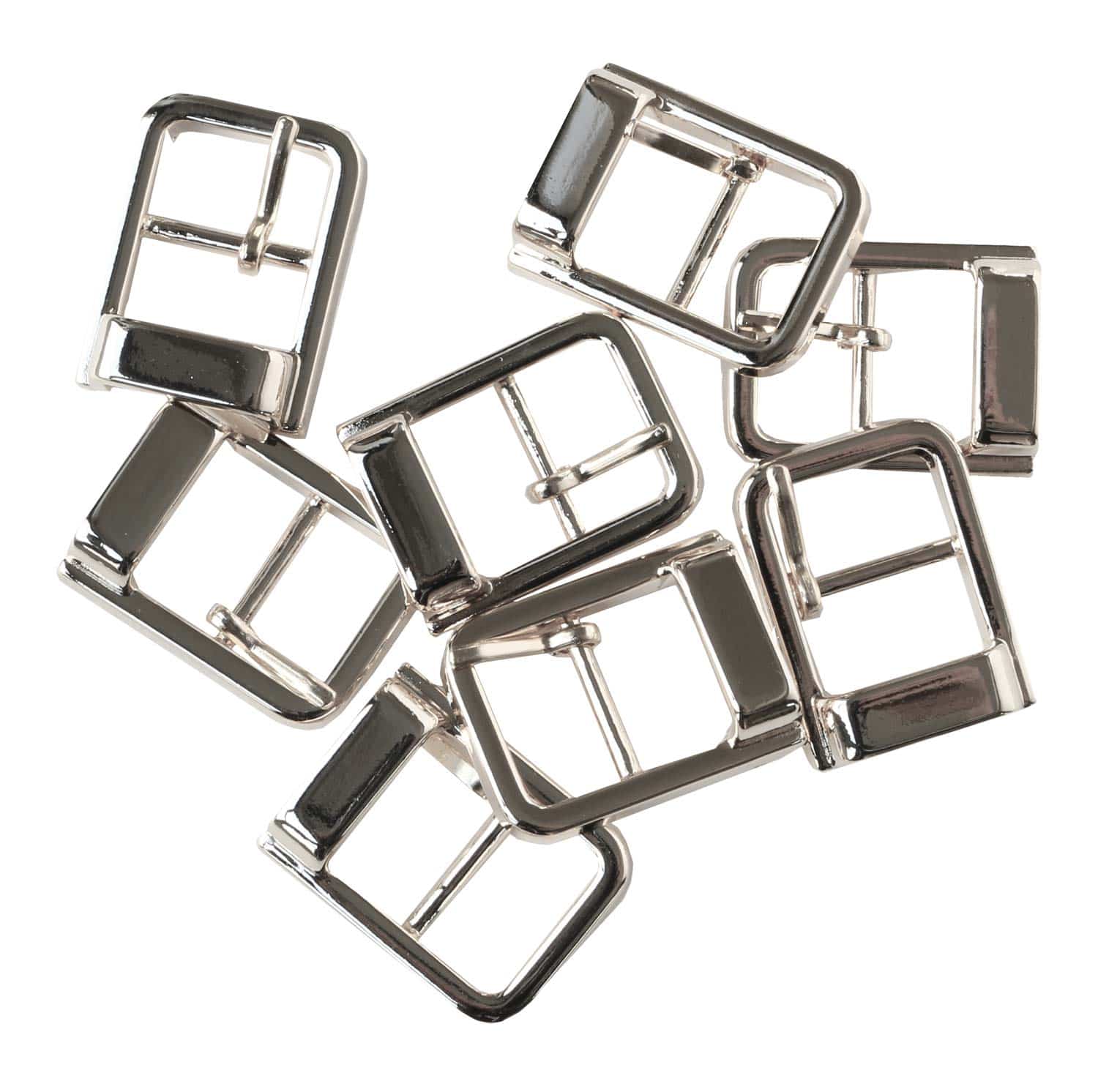 日本紐釦貿易 バックル 金属 内径15mm 8個入 シルバー LGK4-15-S (ご注文単位1束)【直送品】