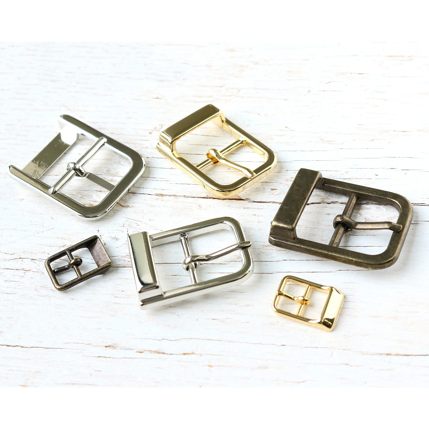 日本紐釦貿易 バックル 金属 内径15mm 8個入 シルバー LGK4-15-S (ご注文単位1束)【直送品】