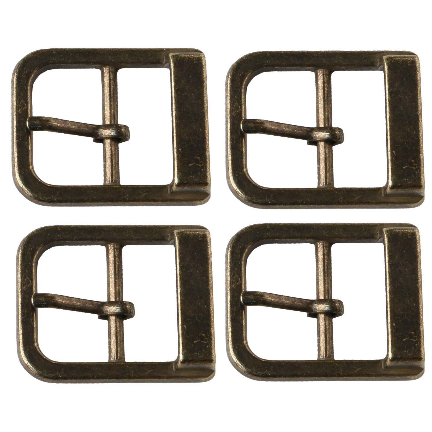 日本紐釦貿易 バックル 金属 内径25mm 4個入 アンティークゴールド LGK4-25-AG (ご注文単位1束)【直送品】