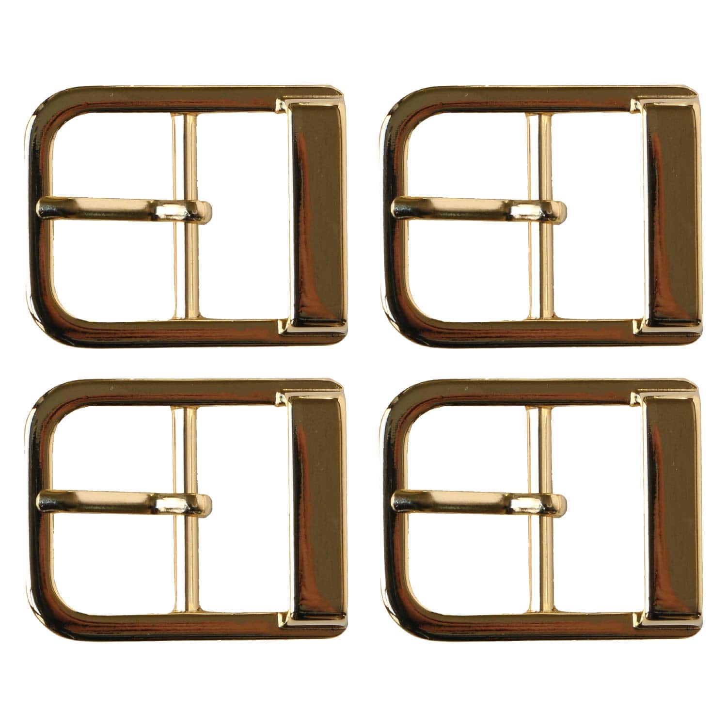日本紐釦貿易 バックル 金属 内径25mm 4個入 ゴールド LGK4-25-G (ご注文単位1束)【直送品】