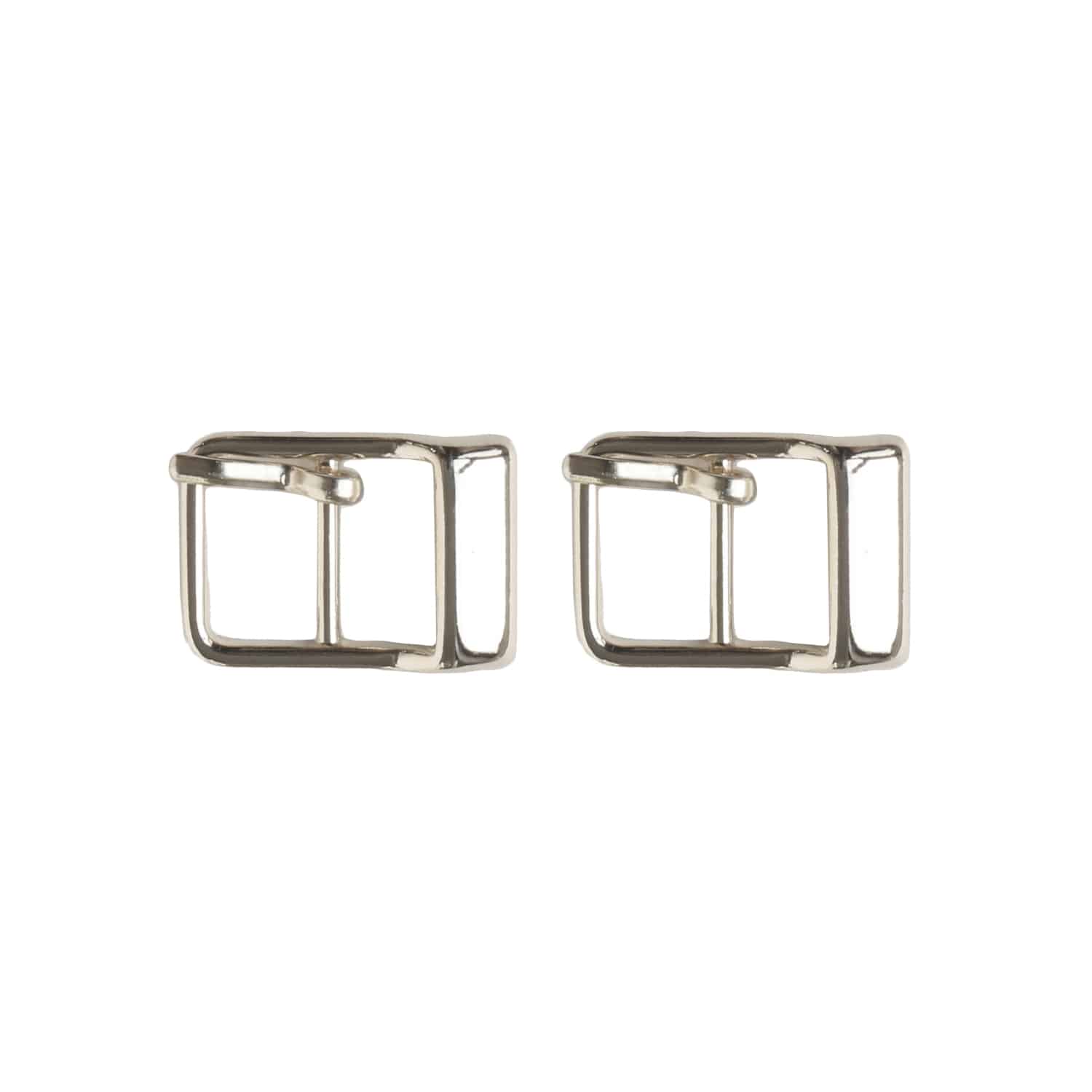 日本紐釦貿易 バックル 金属 内径10mm 2個入 シルバー LGK4-10-S (ご注文単位1束)【直送品】