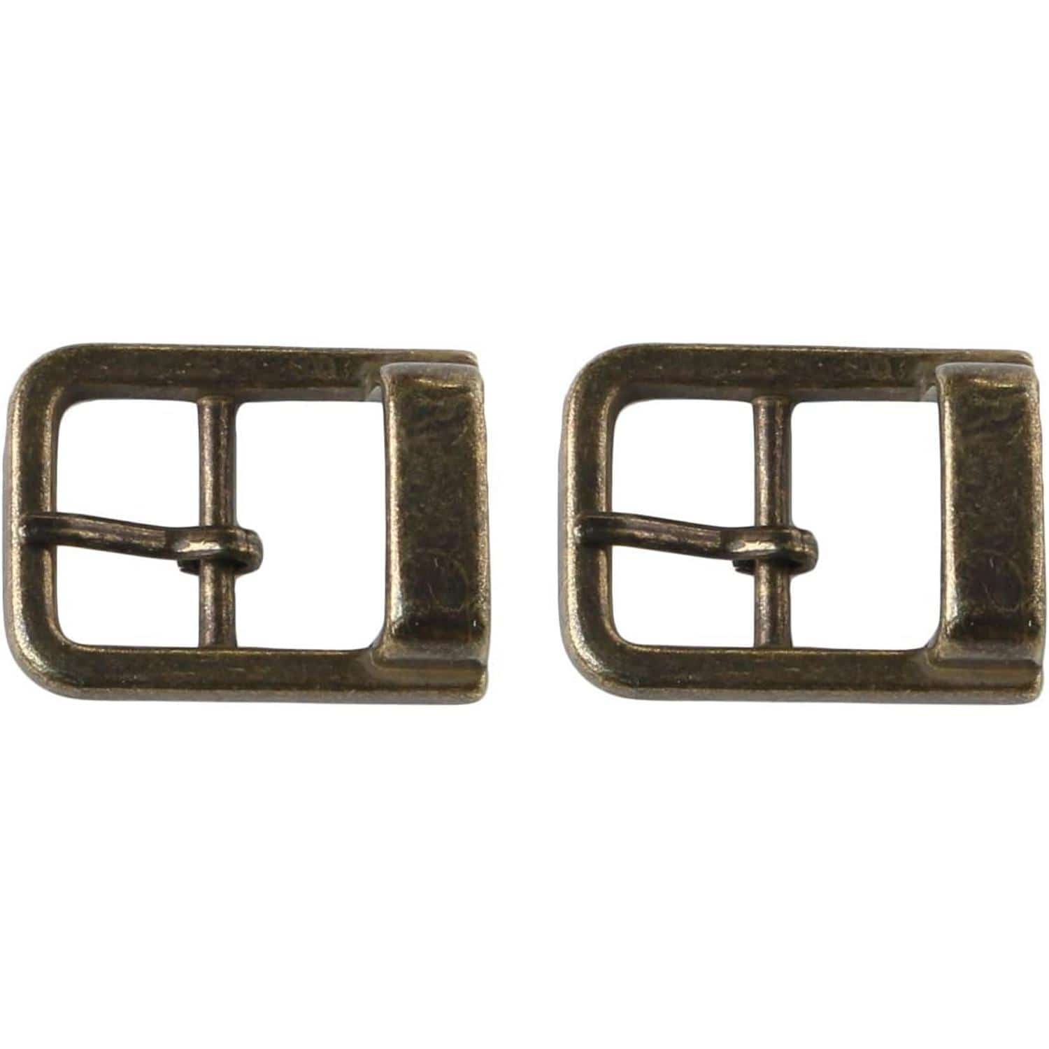 日本紐釦貿易 バックル 金属 内径15mm 2個入 アンティークゴールド LGK4-15-AG （ご注文単位1束）【直送品】
