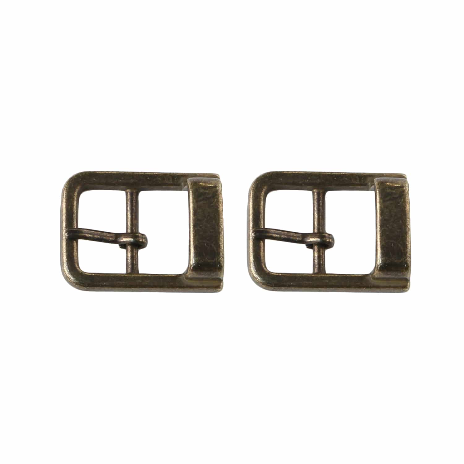 日本紐釦貿易 バックル 金属 内径15mm 2個入 アンティークゴールド LGK4-15-AG (ご注文単位1束)【直送品】