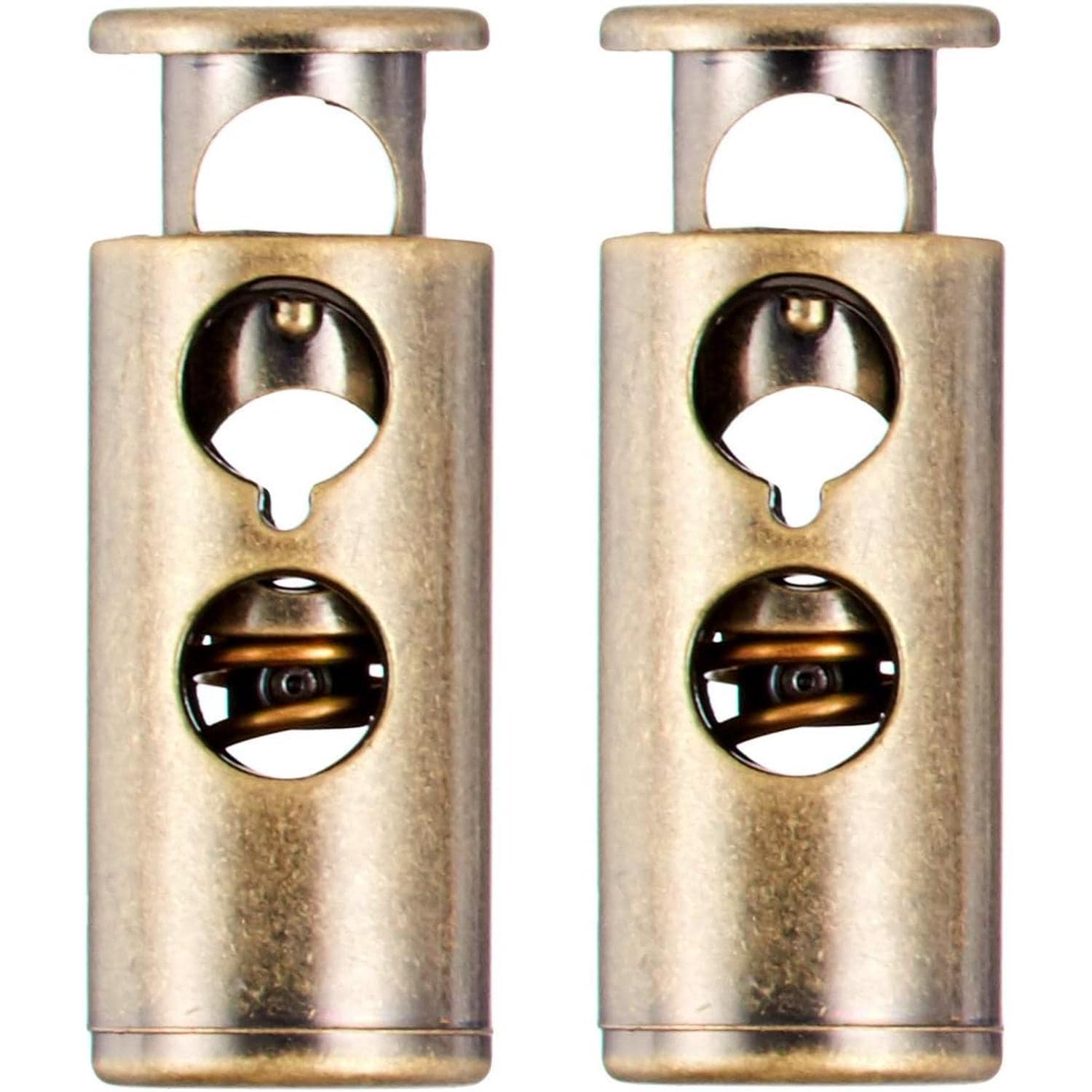 日本紐釦貿易 コードストッパー アンティークゴールド 2個入 LCS2 (ご注文単位1束)【直送品】