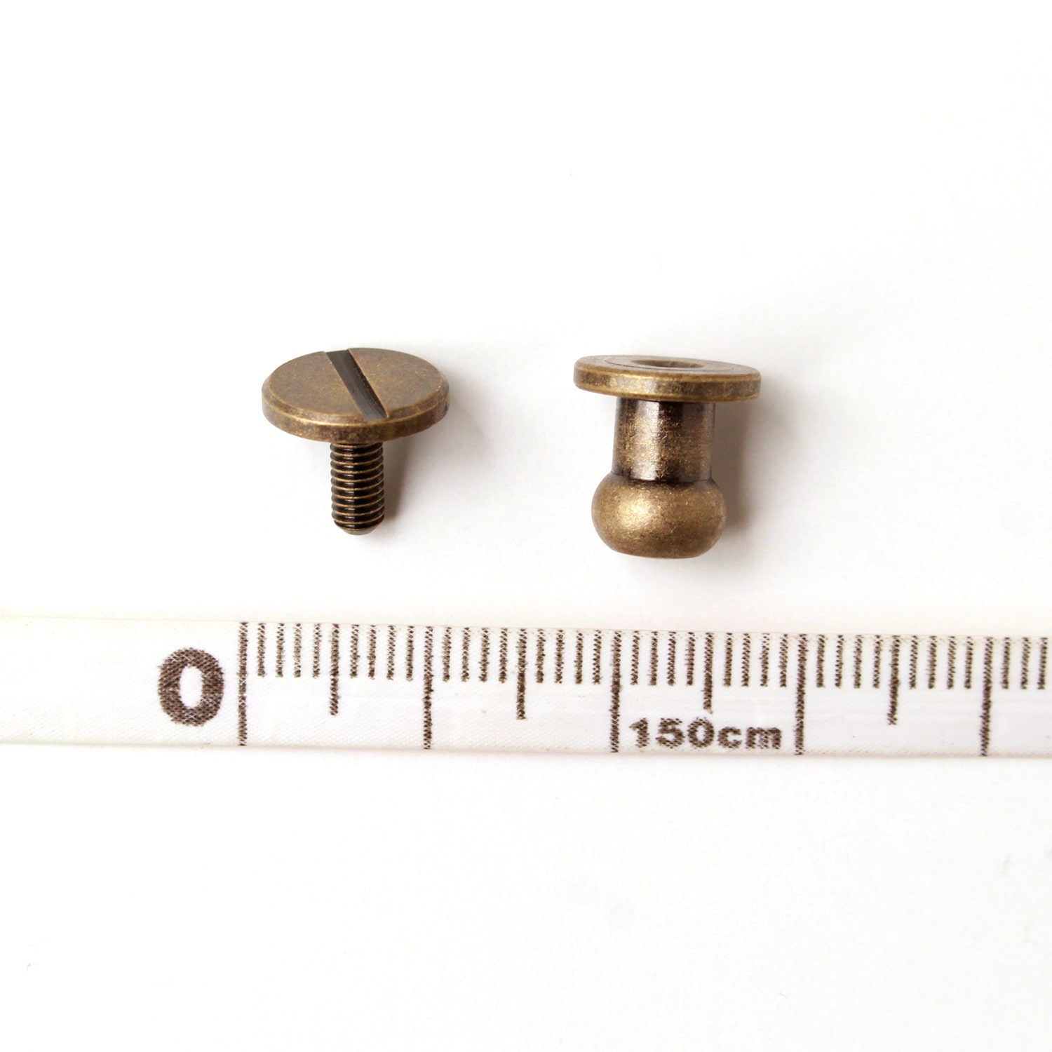 日本紐釦貿易 ネジ式ギボシφ7mm AG アンティークゴールド 5個入 LG6 (ご注文単位1束)【直送品】