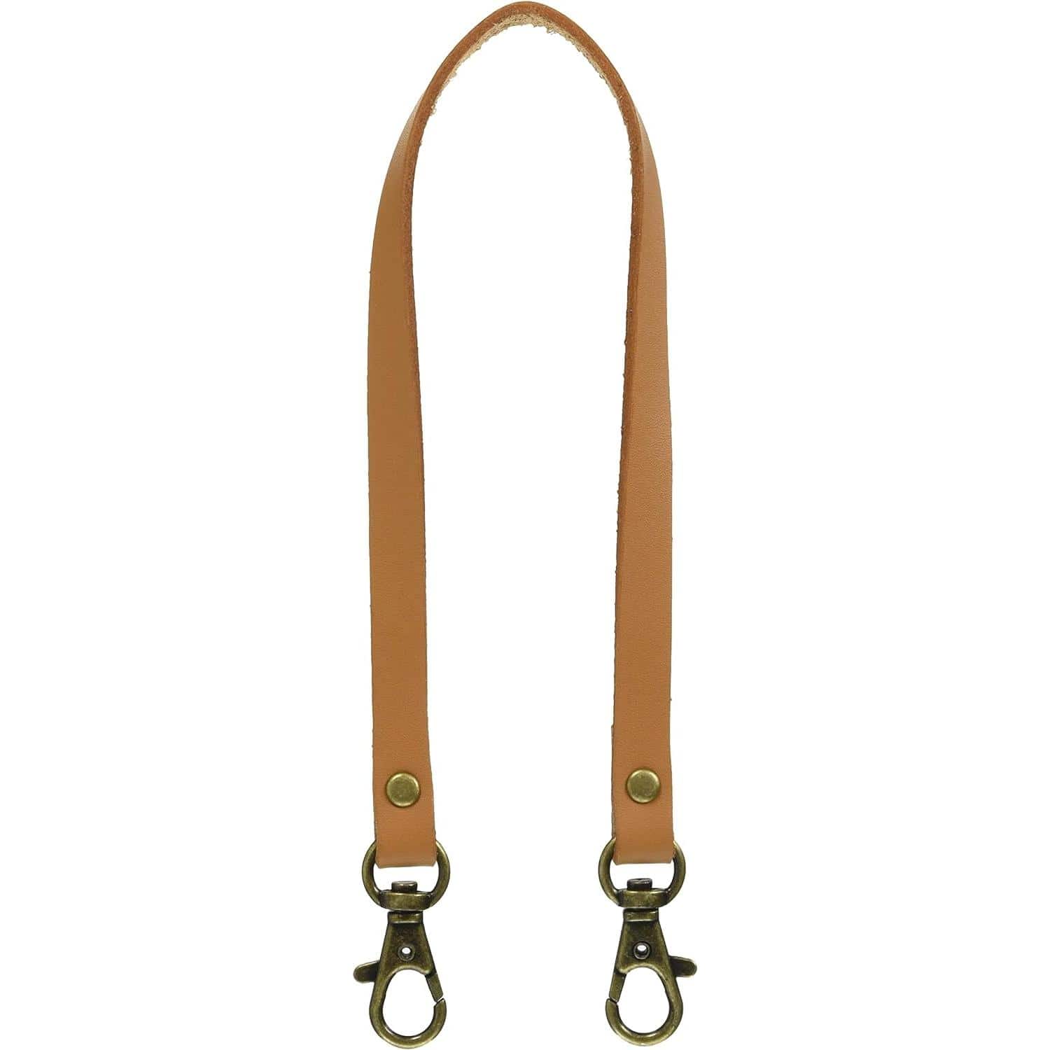 日本紐釦貿易 本革持ち手 ショルダー 1本入り 10mm巾×全長40cm 金茶 MAW1-KC （ご注文単位1本）【直送品】