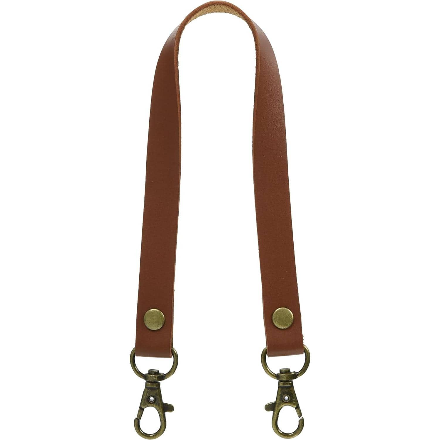 日本紐釦貿易 本革持ち手 ショルダー 1本入り 15mm巾×全長40cm 茶 MAW2-BR （ご注文単位1本）【直送品】