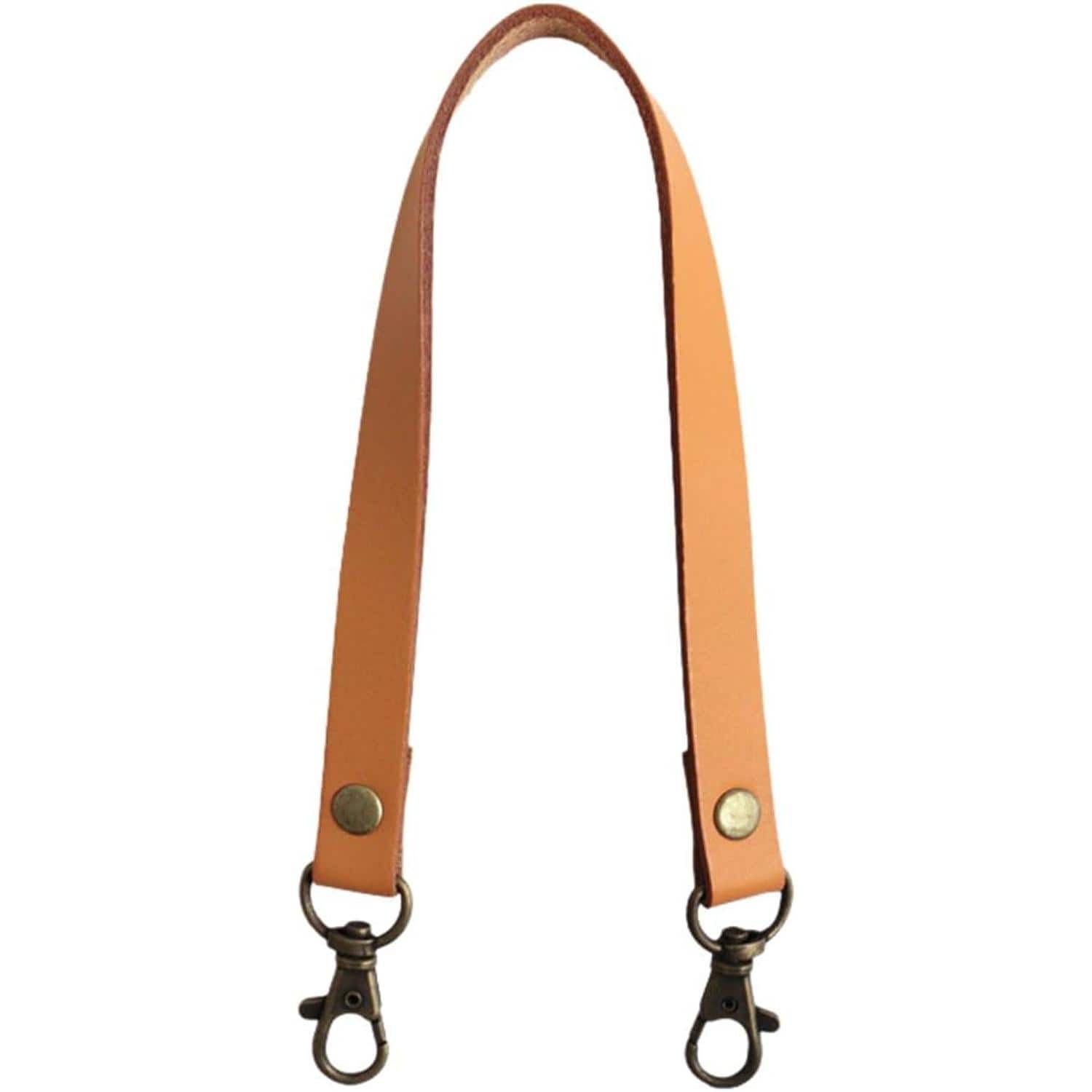 日本紐釦貿易 本革持ち手 ショルダー 1本入り 15mm巾×全長40cm 金茶 MAW2-KC （ご注文単位1本）【直送品】